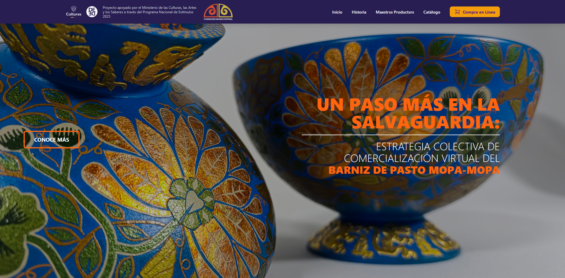 Desarrollo Web Barniz de Pasto Mopa Mopa